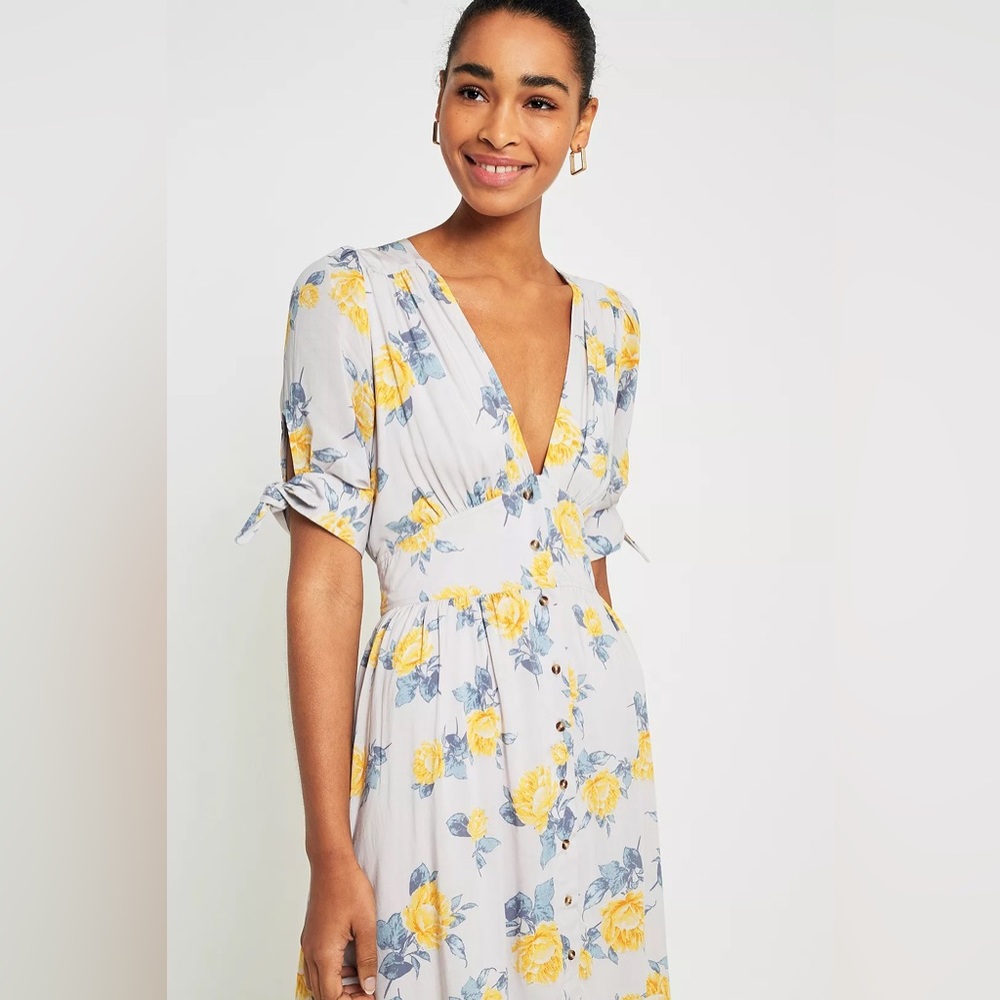 NWT Free People Love of my Life Floral Midi Dress - Picture 2 of 14
